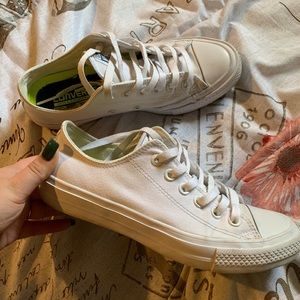 All white converse